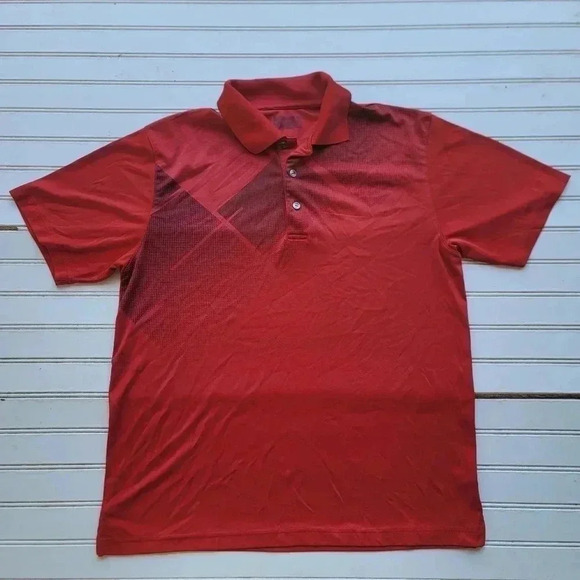 Men’s Ben Hogan Red Short Sleeve Performance Golf Polo Shirt Size M - Picture 1 of 9